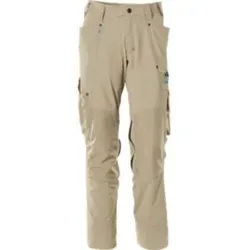 Mascot Hose mit Knietaschen, Stretchstoff Hose Größe 76C45, hellkhaki