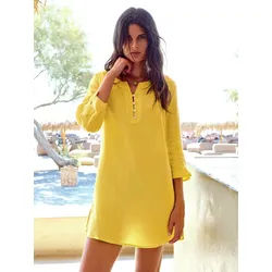 La tunique 100% lin Peter Hahn jaune