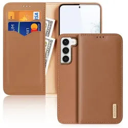 Hivo Samsung Galaxy S23+ Case Flip Cover Wallet Stand RFID Lock Brown