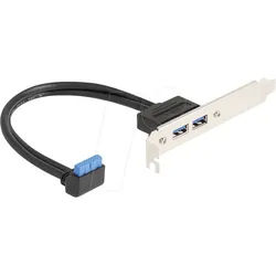 DELOCK 83015 - Slotblech 2x USB 3.0 Typ-A Port, 50cm