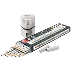 Bleistift-Set »GRIP 2001« HB silber, Faber-Castell