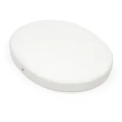 Stokke Kindermatratze , Weiß , Textil , Füllung: Polyester , oval , 76.4x59 cm , Textiles Vertrauen - Oeko-Tex®, Oeko-Tex® Standard 100 , Bezug abnehmbar/waschbar, atmungsaktiv, schadstoffgeprüft , Babymöbel & Kindermöbel, Babyzimmer, Babymatratzen