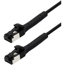 Maxtrack Maxtrack TI42-1L RJ45 Patchkabel CAT 8.1 U/FTP 1 m Schwarz Einzelschir Netzkabel, (100.00 cm) schwarz