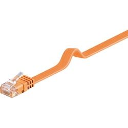 Goobay CAT 6 Flach-Patchkabel, U/UTP, Orange