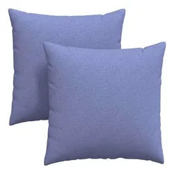 vidaXL Sitzauflage Sofakissen 2 pcs Jeans blau 60 x 60 cm Stoff, (2 St) blau
