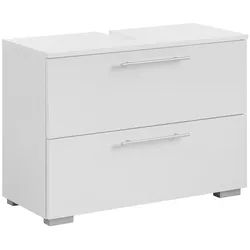 Mid.you Waschbeckenunterschrank , Weiß , Metall , 1 Schubladen , 80.2x59.1x35 cm , Made in Germany , stehend , Badezimmer, Badmöbel, Waschbeckenunterschränke