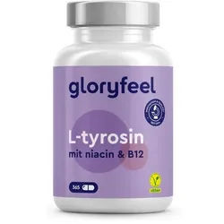 gloryfeel® L-Tyrosin + Niacin & Vitamin B12 Kapseln 365 St