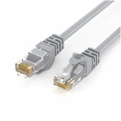 JAMEGA CAT 6 Patchkabel RJ45 Rohkabel LAN Kabel Ethernet Netzwerkkabel LAN-Kabel, CAT.6, RJ-45 Stecker (Ethernet) (1500 cm) grau