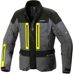 Spidi Traveller 3 H2Out Motorrad Textiljacke, schwarz-gelb, Größe M