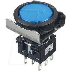 ID LB6LA1T64S - Beleuchteter Einbautaster LB, 22 mm , 2 CO