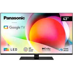 PANASONIC LED-Fernseher "TN-43W70AEZ", F (A-G), schwarz, 43, Fernseher
