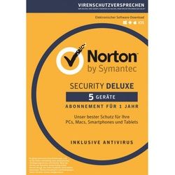 Symantec Norton Security Deluxe 3.0, 5 Geräte - 1 Jahr, Download Win/Mac/Android
