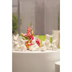 Hase Fabrio mit Schleife/Herz creme 9cm