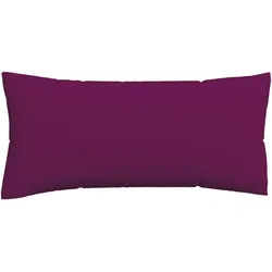 Schlafgut Kopfpolsterbezug , Violett , Textil , Uni , 40x80 cm , Grüner Punkt, Textiles Vertrauen - Oeko-Tex®, AZO-frei, Oeko-Tex® Made IN Green , bügelleicht, bügelfrei , Heimtextilien, Bezüge, Polsterbezüge