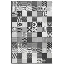 Esprit Outdoorteppich , Schwarz, Weiß , Textil , Patchwork , rechteckig , 200x290 cm , Textiles Vertrauen - Oeko-Tex®, Hohenstein, AZO-frei, Oeko-Tex® Standard 100 , für Fußbodenheizung geeignet, in verschiedenen Größen erhältlich, Fasern thermofixiert (heatset), lichtunempfindlich, pflegeleicht, strapazierfähig, leicht zusammenrollbar , Teppiche Und Böden, Teppiche, Outdoorteppiche