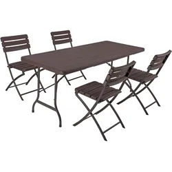 Gartenset Tabora 5-tlg. Braun/Schwarz