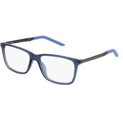 Nike 7258 Unisex-Brille inkl. Gläser Vollrand Eckig Kunststoff-Gestell, Blau