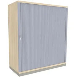 fm Büromöbel Querrollladenschrank »Oldenburg« 3 OH 100 cm braun, 100x113.4x44.2 cm