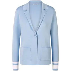 Le blazer en maille 100% coton Peter Hahn bleu