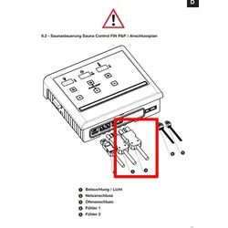 Karibu Ersatz Anschlusskabel Plug&Play Saunaofen finnisch 374671101808