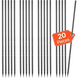 VEVOR 20er Pack I-Typ Bodenanker Erdanker Erdnägel Heringe Zeltheringe 609,6mm