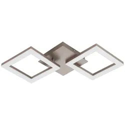 Eglo Deckenleuchte , Weiß , Metall, Kunststoff , quadratisch , 22.5x6.5x47 cm , Lampen & Leuchten, Innenbeleuchtung, Deckenleuchten, Deckenleuchten