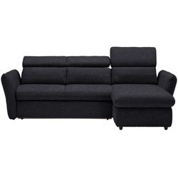 Stylife Ecksofa , Schwarz , Textil , Ottomane rechts, L-Form , 240x172 cm , Stoffauswahl, seitenverkehrt erhältlich , Wohnzimmer, Sofas & Couches, Wohnlandschaften, Ecksofas