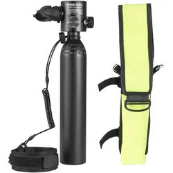 VEVOR Tauchflasche tragbare Tauchflasche 0,5 L, Sauerstoffflasche zum Tauchen unterstützt 5–10 Minuten Unterwasseratmung, 30 m Tauchtiefe, Lungenflaschen-Set für Unterwassererkundung/-rettung