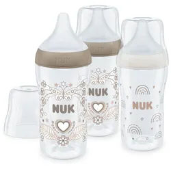 NUK Babyflasche NUK Perfect Match Babyflaschenset, Ab 3 Monate, 3er set
