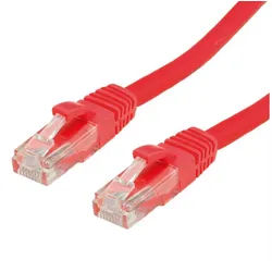 VALUE Patchkabel Cat.6A (Class EA) UTP LAN-Kabel, RJ-45 Männlich (Stecker), RJ-45 Männlich (Stecker) (1500.0 cm) rot