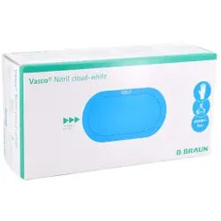 B. Braun Vasco® Nitril Soft blue Einmalhandschuhe, Untersuchungshandschuh, puderfrei, unsteril, latexfrei, 1 Packung = 200 Stück, Größe S