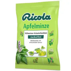 Ricola® Schweizer Kräuterbonbons Apfelminze ohne Zucker
