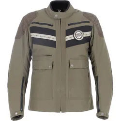 Helstons Sand wasserdichte Motorrad Textiljacke, grün-braun, Größe XL für Männer