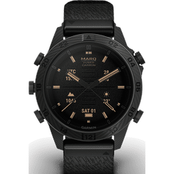 Garmin MARQ® 2 Carbon MARQ Commander Generation 2 Carbon inklusive zusätzlichem High-Performance Silikon-Sportarmband" 010-02722-01" - individuell,schwarz - 46mm