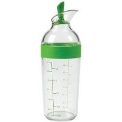 OXO Salatdressing-Shaker, grün, Auslaufsicherer Behälter zum mixen von Dressing und Saucen, 1 Stück - 350 ml