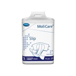 MoliCare® Slip maxi Erwachsenenwindeln 9 Tropfen , Inkontinenzslips mit Klebeverschlüssen, 1 Beutel = 14 Stück, Größe S