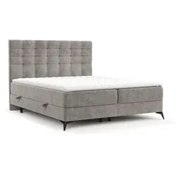 BOXBETT Niro 200/200 cm Hellbeige im Bonita Stoff