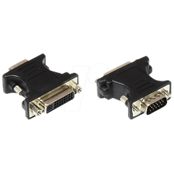 GC DVI-VGA - DVI Adapter, DVI-I Buchse an VGA-Stecker