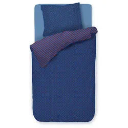 Pip Home Bettwäsche , Dunkelblau , Textil , Blume , 140x200 cm , Textiles Vertrauen - Oeko-Tex®, BCI (Better Cotton Initiative) , Heimtextilien, Bettwäsche & Leintücher, Bettwäsche, Satin-Bettwäsche