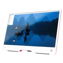 RASPBERRY PI Monitor 39,62 cm (15,6") Full-HD, rot/weiß, SC0940