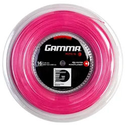 Gamma Tennissaite Moto (Haltbarkeit+Spin) pink 200m Rolle