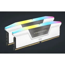 CORSAIR Vengeance RGB weiß DIMM Kit 32GB, DDR5-6000, CL30-36-36-76, on-die ECC