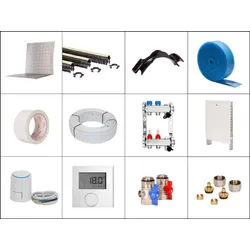 10 m2 Set Tackersystem Faltplatte 20 mm WLG 045 16x2 Alu-Verbundrohr Raster 10 cm 2 Heizkreise LCD Regler 230 V + Zubehör