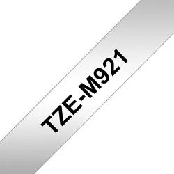 Brother TZe-M921 silber-metallic /schwarz, 9 mm 8 m lamini Tintenpatrone schwarz