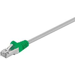 Goobay CAT 5e, F/UTP Cross-Patchkabel, Grau, Grün