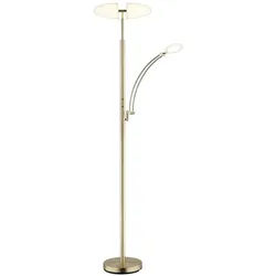 GLOBO LIGHTING LED Stehlampe, LED-Leuchtmittel fest verbaut, Kaltweiß, Warmweiß, Neutralweiß, Tageslichtweiß, Farbwechsel, Stehlampe LED Standleuchte dimmbar Memoryfunktion Metall