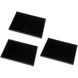 Trade-Shop Ersatzfilter 3x passend für Philips FC8720 FC8721 FC8722 FC8723 FC8724 FC8725, Zubehör für Philips 432200039691, CP0789 - Ersatzteil für Staubsauger, Schwammfilter / Schaumstofffilter / Abluftfilter - für saubere Abluft schwarz