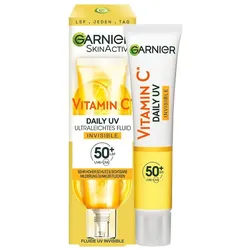 Garnier - Skin Active Vitamin C Tägliches Sonnenfluid Invisible mit LSF 50+ Gesichtscreme 40 ml