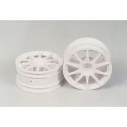 1:10 Felgen (2) 10-Speichen weiß 26mm