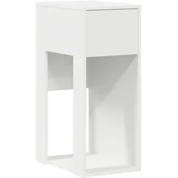 vidaXL Pc-Schrank mit Schublade 30/44/74 cm aus Holzwerkstoff Weiß , Strukturbuche , Rechteckig,Rechteckig , 30x74x44 cm , Büromöbel, Schreibtischcontainer, Standcontainer